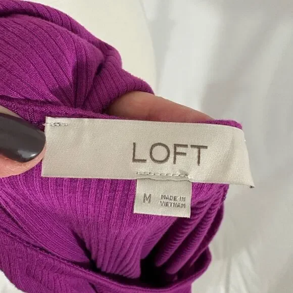 LOFT Sleeveless Magenta Maxi Dress - Picture 6 of 7